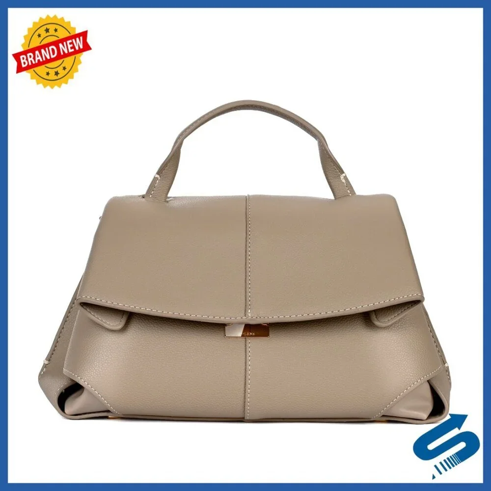 Large Faux Leather Top Handle Satchel Crossbody Work Tote Purse